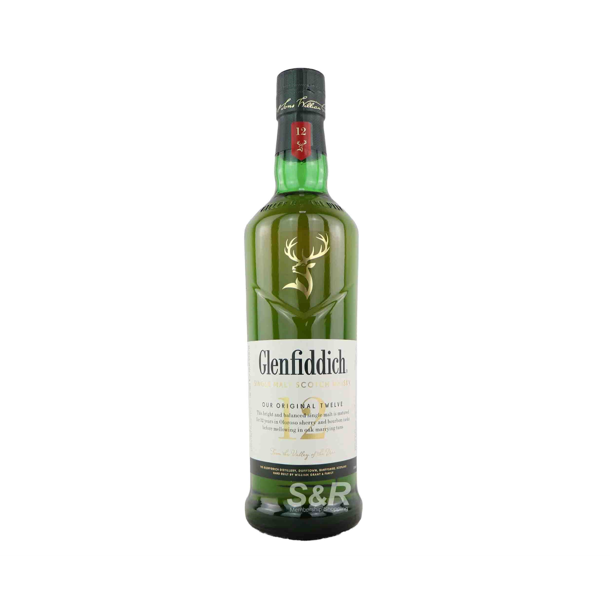 Glenfiddich Aged 12 Years Single Malt Scotch Whisky 750mL Glenfiddich Aged 12 Years Single Malt Scotch Whisky 750mL